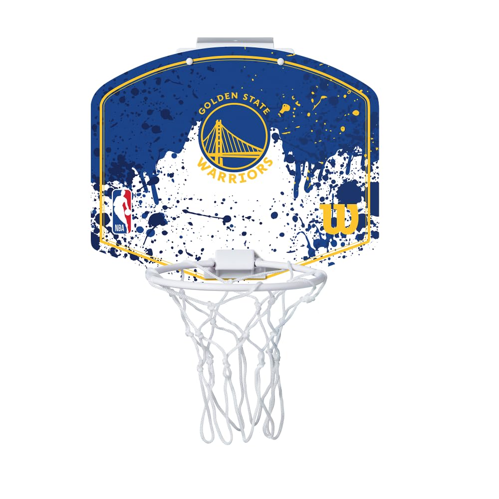 Wilson Mini-Basketballkorb NBA Team Mini Hoop, GOLDEN State Warriors, Kunststoff