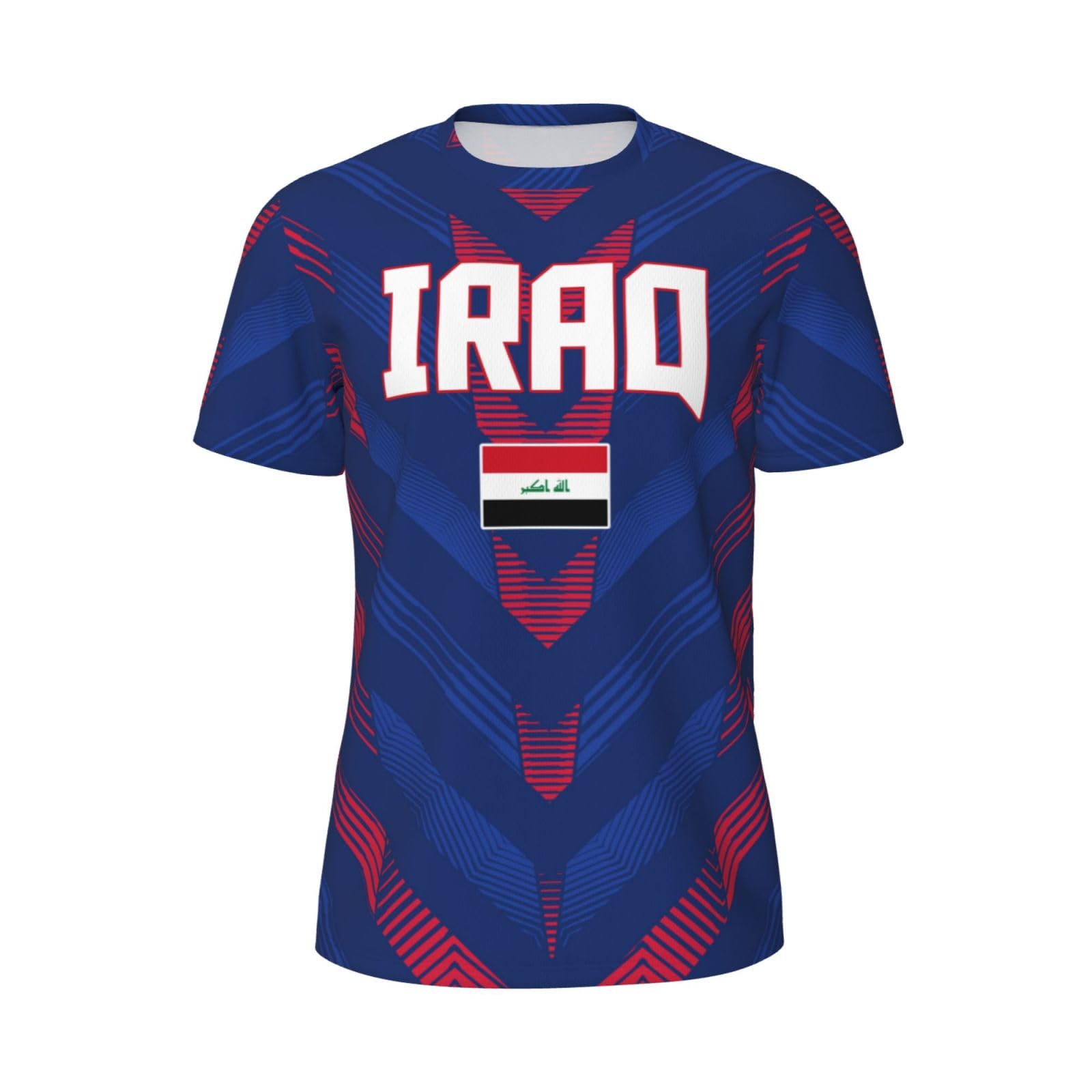 DABOYOZHZH Iraq Flag Cool Iraqans (65) Sports Jersey Mesh T-Shirt 3D Print for Running Cycling Soccer Tennis Fitness Climbing Shirts