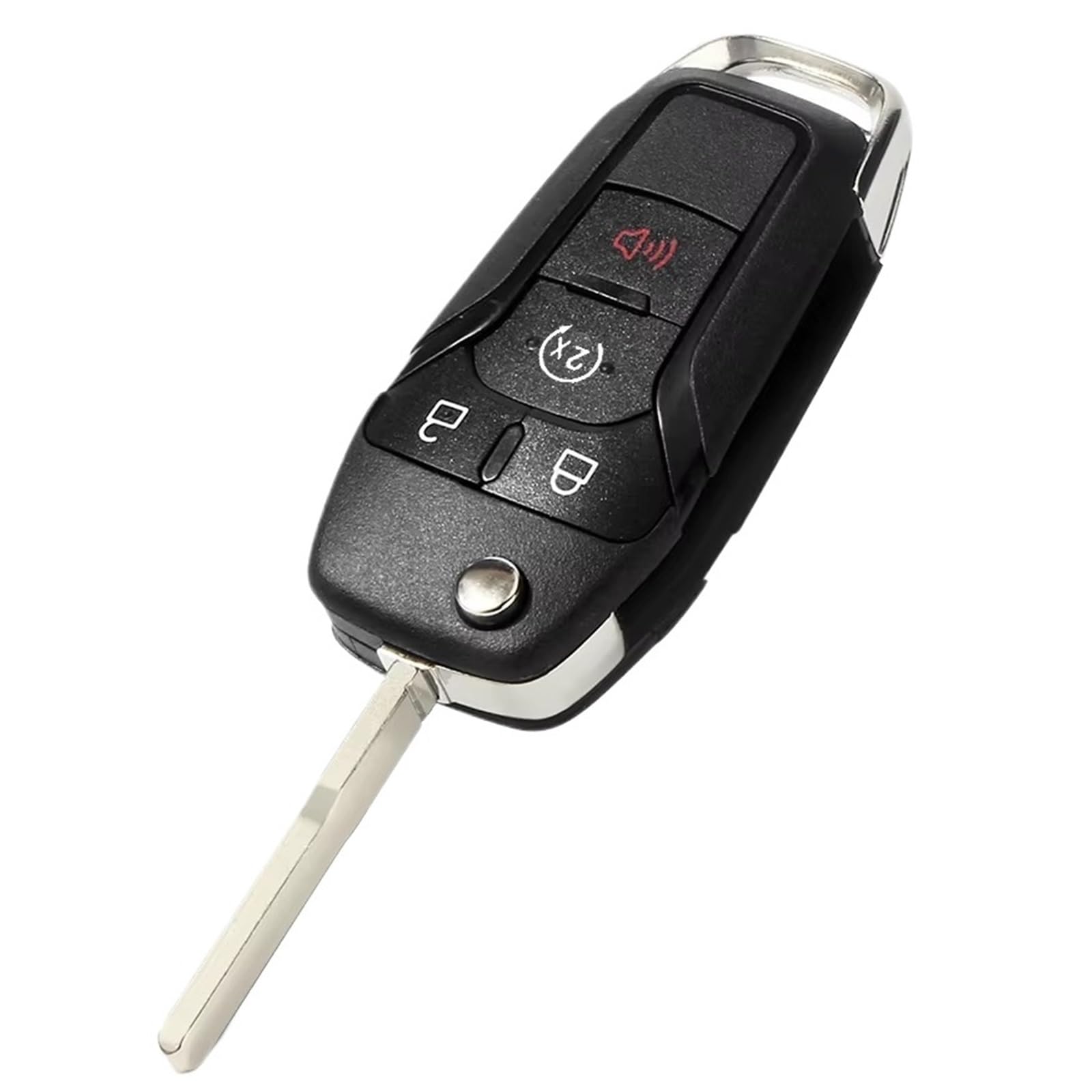 Compatible Con Ford Para F-250 F-350 2009 2010 2011 2012 2013 2014 2015 2016 2017 2018 2 3 4 Botones Funda Inteligente Mando A Distancia Coche(Model 2)