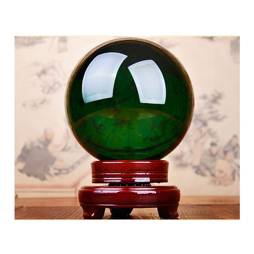 AARTERZZA Crystal Ball Multicolor Glass with Base Bracket Feng Shui Auspicious Transfer Fortune-Telling Ornaments Ball(B,6CM)