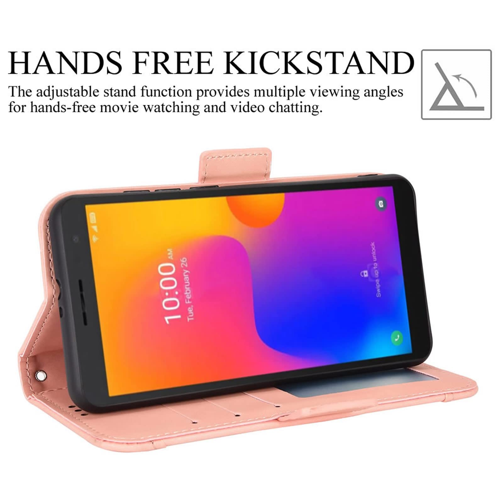 Cover Per Alcatel 1B (2022), Pelle Slot Schede Portafoglio - Foto 10