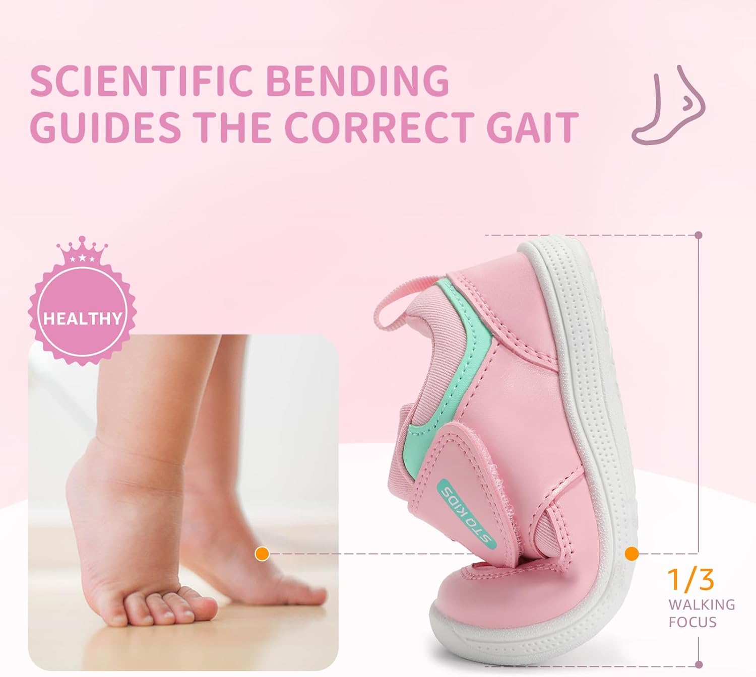 Toddler Wide Toe Box Shoes Barefoot Sneakers Girls Boys Zero Drop First Walking Running Tennis Grounding Shoes - Image 7