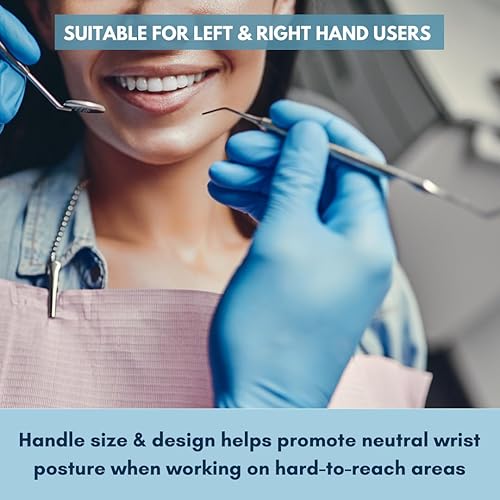 Miniatura 6 de 4 piezas de herramienta profesional de raspador dental – púa de dentista, acero inoxidable médico, raspador de tarter dental para removedor de