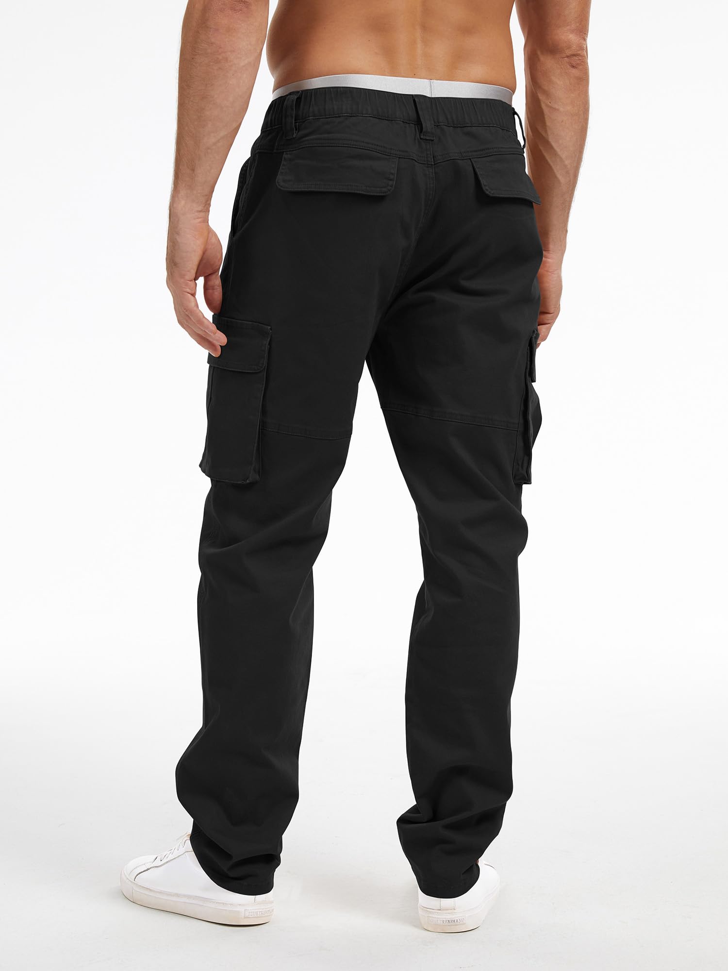 Breampot Herren Cargohose Baumwolle Chino Hosen Freizeit Outdoorhose Arbeitshose Stilvolle Pants