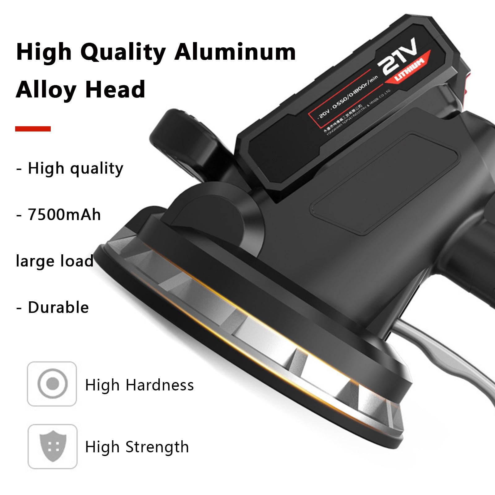 Herramientas de vibración para baldosas, máquina de vibración Manual para baldosas de 6 velocidades con Ventosa de 180 mm, máquina niveladora para instalación de baldosas, máx. 26 000 r/min