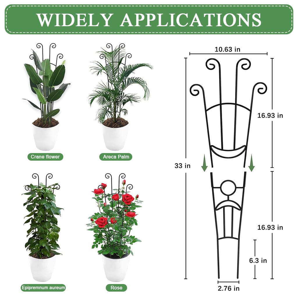 Metal Flower Trellis - Support Climbing Plants -2