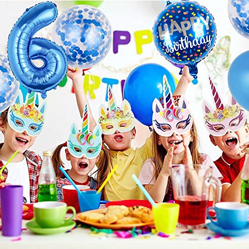 Balloons, 11 Pcs Foil Balloons 16 Year Old For 16Th Birthday Party Supplies Decoration， Confetti Balloon Kids Party Balloons Birthday Party Supplies 16 Years Old Birthday Balloon For Kids (16Th, Blue) #TOP4
