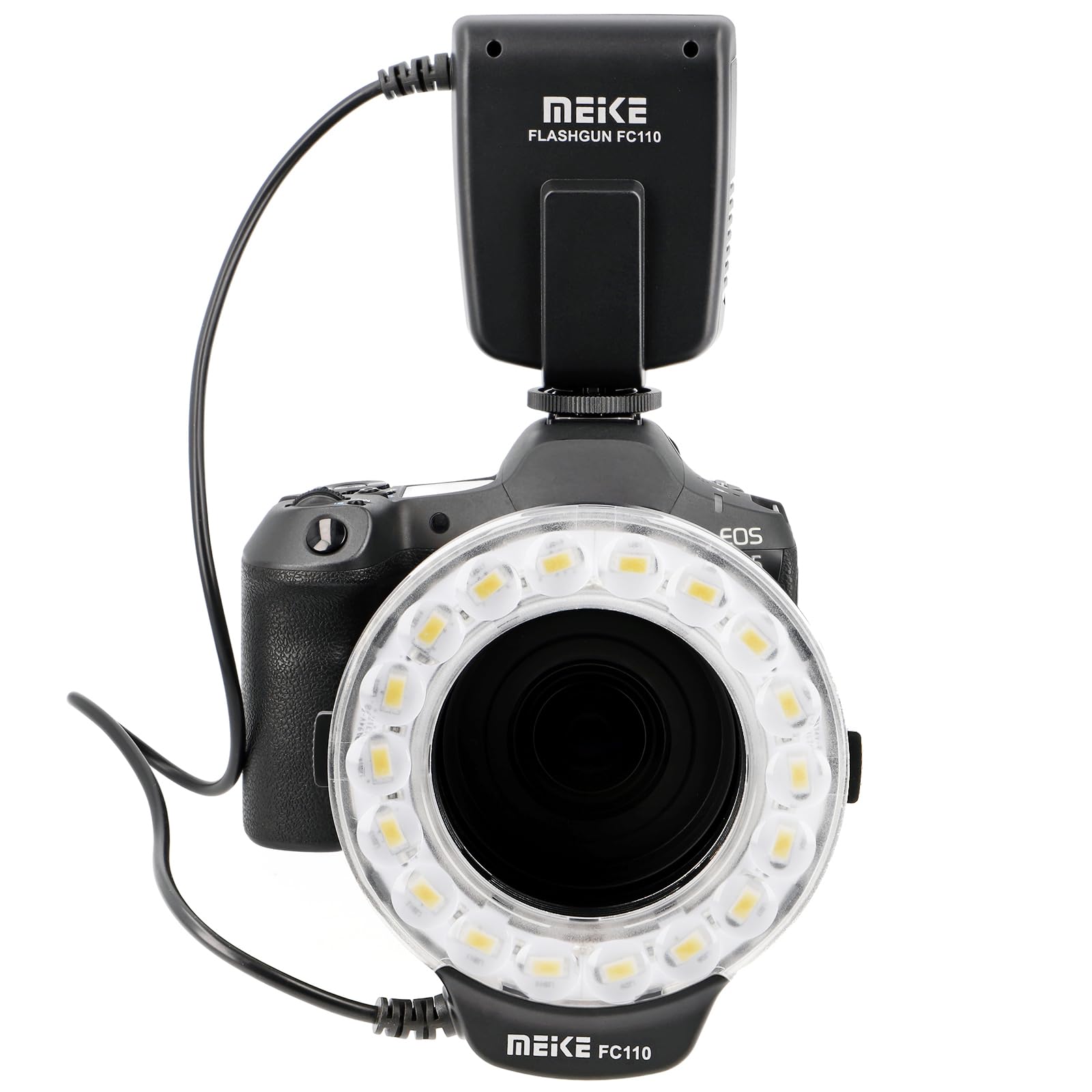 Ayex - Flash anulare Meike FC-110 per fotografia macro, per fotocamere Nikon SLR