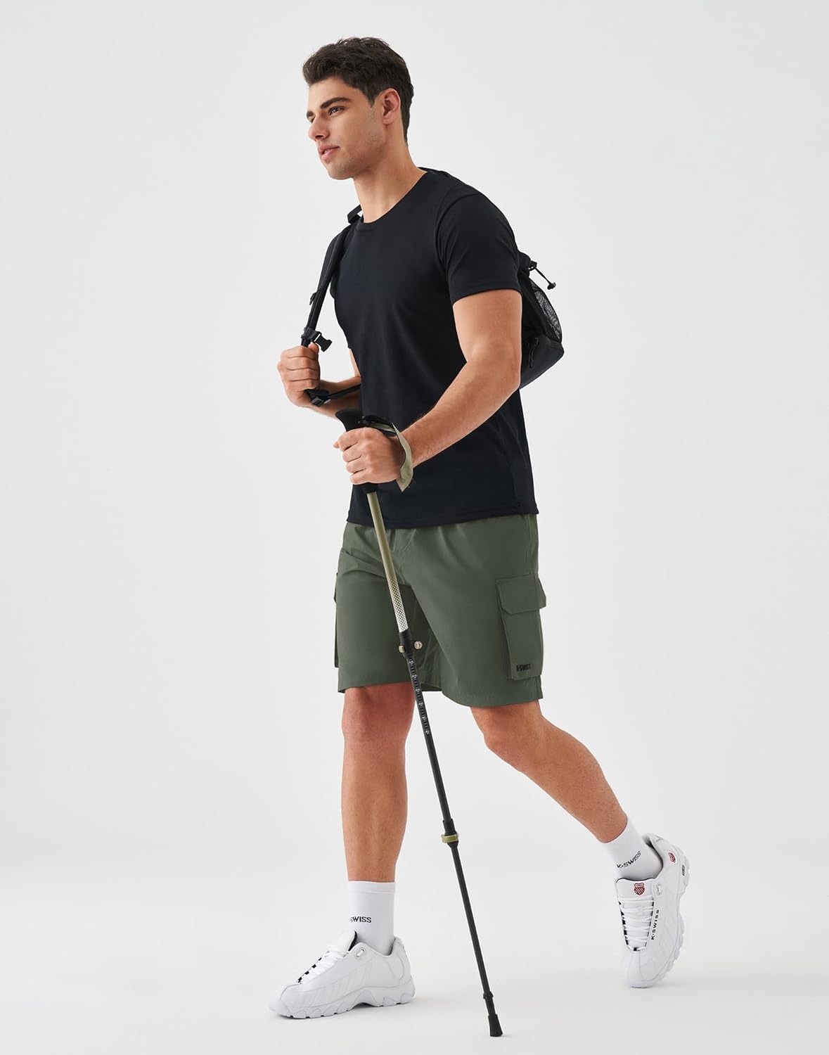 K-Swiss Men's Cargo Shorts - Lightweight Stretchy Casual Hiking Shorts for Men with 4 Pockets - Image 3
