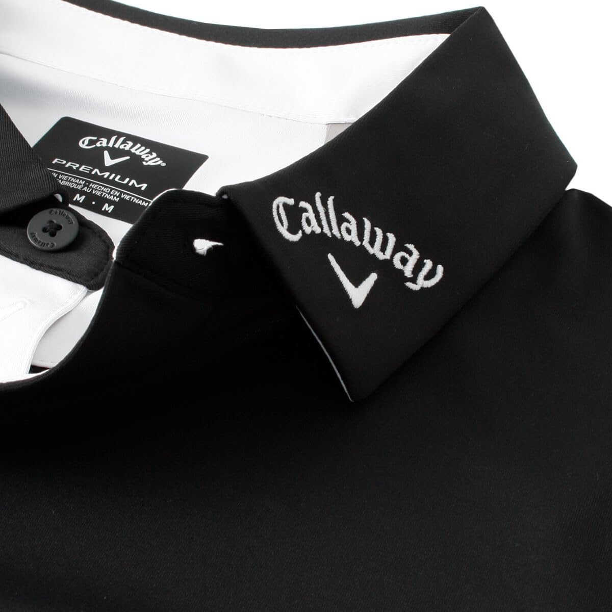 Callaway Odyssey Block Opti-Dri Swing Tech - Polo da Golf Elasticizzata, Caviale, XL