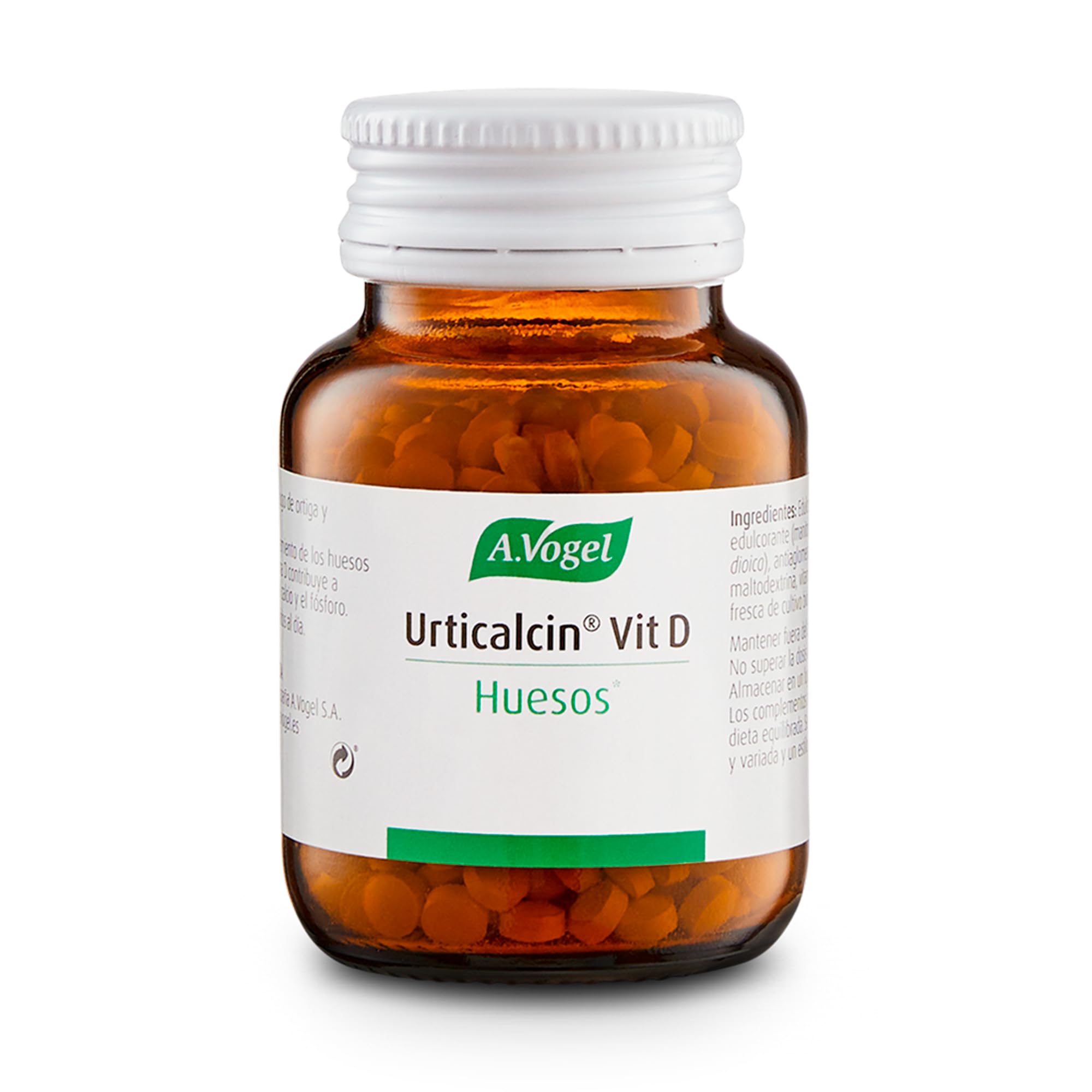 A.Vogel Urticalcin Vitamina D3 | Complemento Alimenticio para Huesos | Absorción de Calcio y Fósforo | Con Jugo de Ortiga | 600 comprimidos