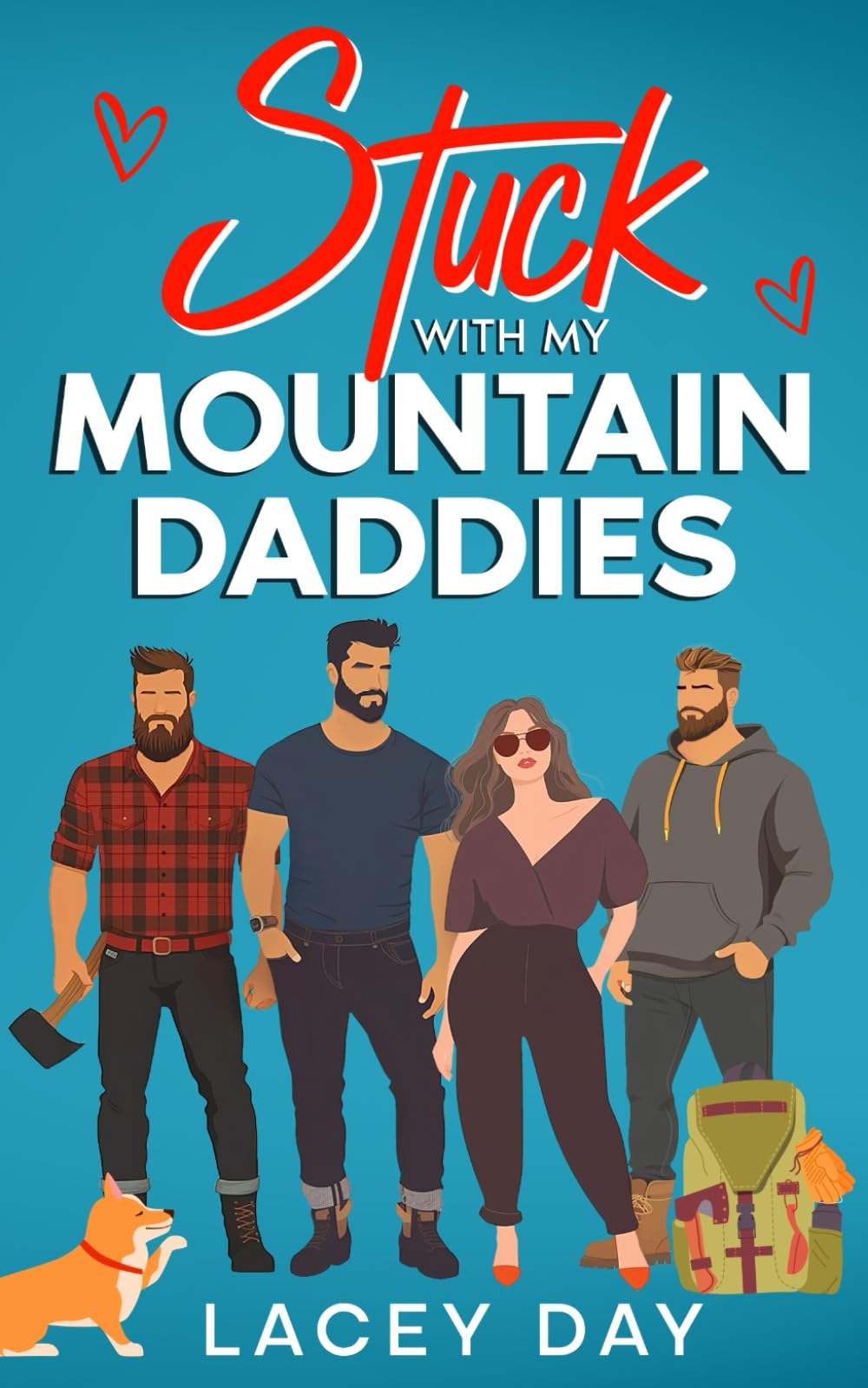 Stuck with my Mountain Daddies: A Spicy Small Town Reverse Harem Romance (Men of Medford)
