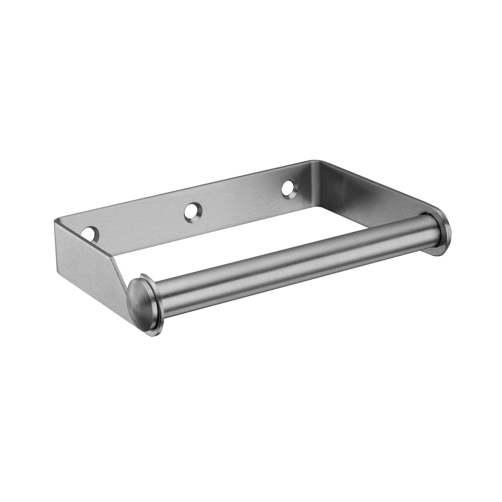 Toilet Roll Holder for Toilet Cubicles in a Satin Stainless Steel Finish