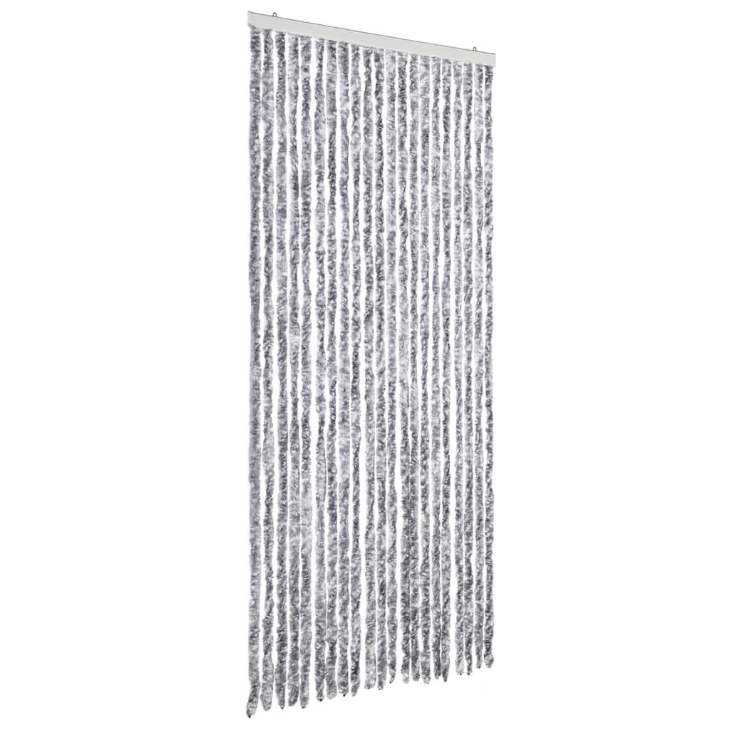 Vidaxl Insect Curtain White And Grey 90X220 Cm Chenille from B&Q