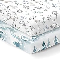 Vista 8 de Sábanas bajeras 100% de algodón orgánico que se ajustan y son compatibles con Graco Pack n Play, Babyletto, Pamo Babe, Hiccapop, Dream on Me