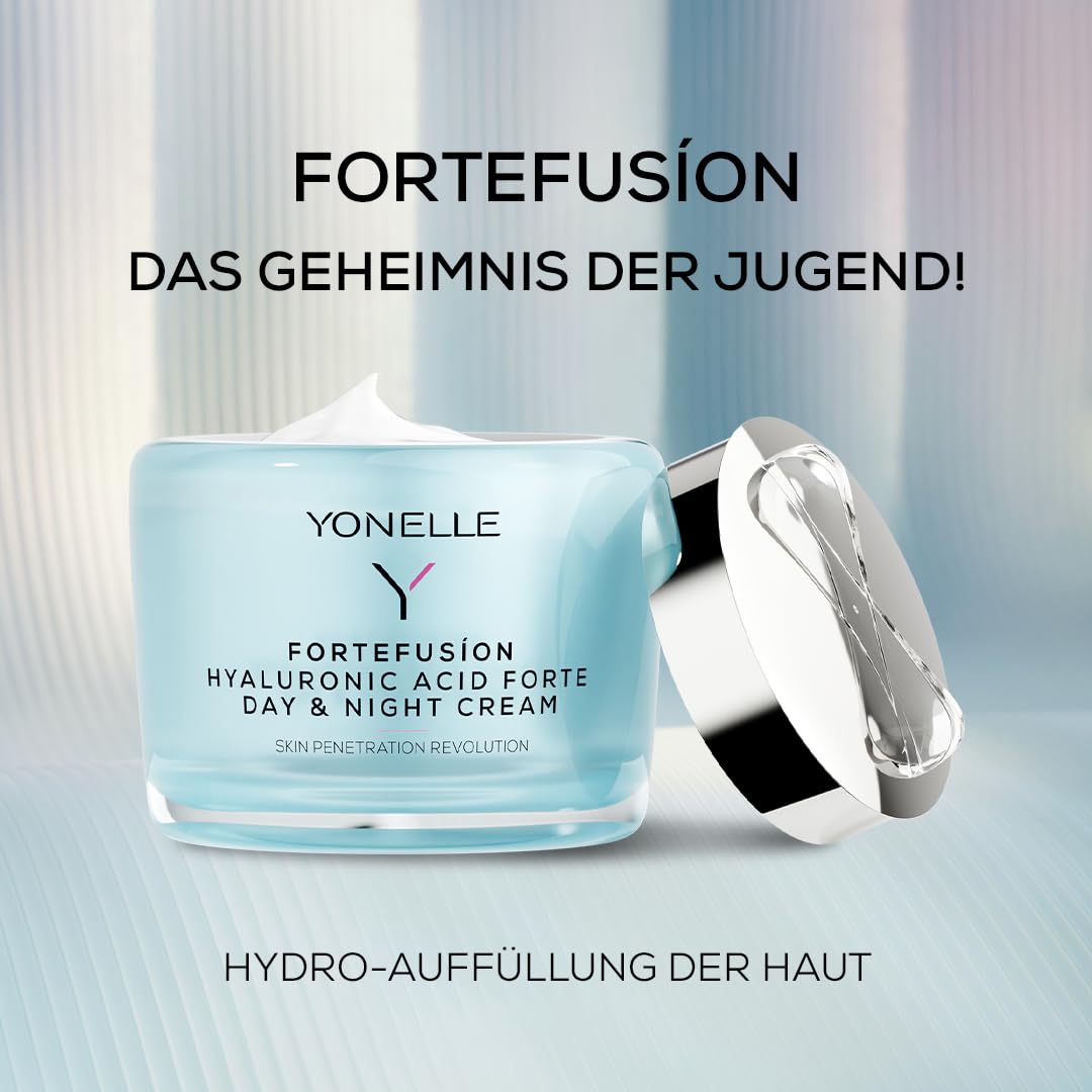 YONELLE Gesichtscreme Damen Mit Hyaluronsäure - Face Care Intensiv Feuchtigkeitsspendend - Gesichtspflege Moisturizer Face - Feuchtigkeitscreme Gesicht - Hyaluron Creme Gesicht 55ml