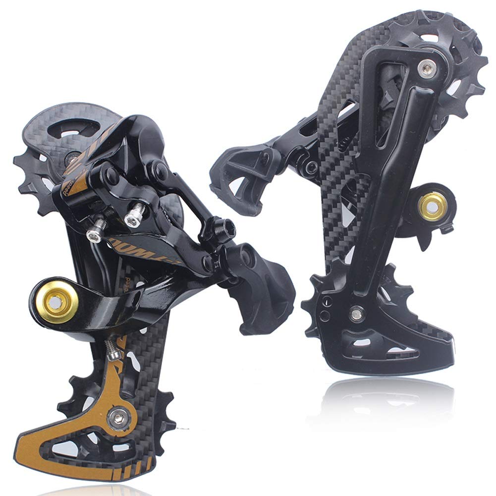 vélo Derailleur Arriere Vélo Dérailleur Compatible avec Le Volant D'inertie 50T52T Kit de Transmission VTT 12 Vitesses Mech