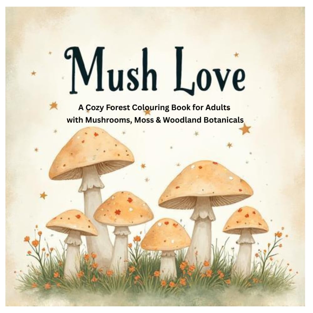 Mush Love: A Cozy Forest Coloring Book for Adults with Mushrooms, Moss & Woodland Botanical Pages: A Cozy Forest Coloring Book for Adults with ... Pages (The Cozy Botanical Colouring Series)