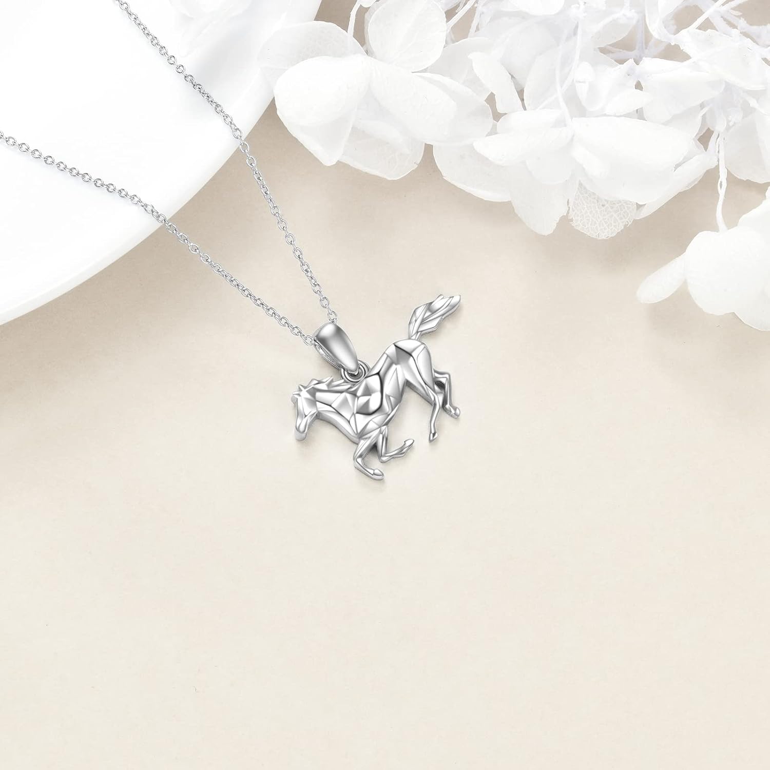 YFN Horse Necklaces for Women Sterling Silver Horse Pendant Jewelry Gifts for Women 18+2 Inch - Image 4