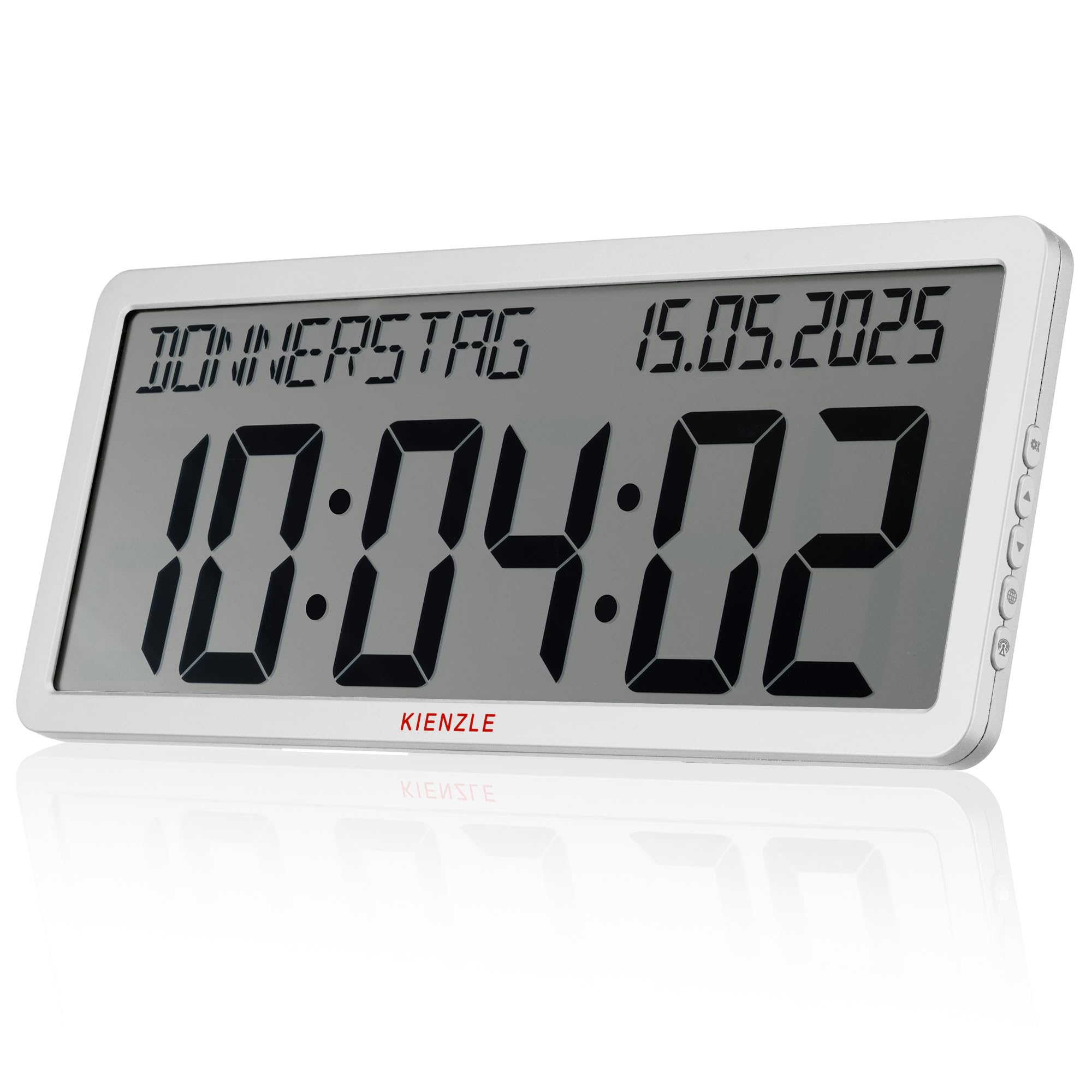 Horloge murale radiopilotée avec écran LCD et calendrier automatique pour votre confort