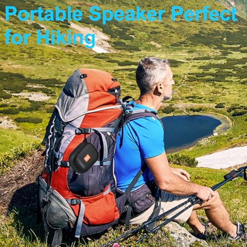 Image of Portable Bluetooth Speaker, Small Speakers Bluetooth Wireless, IPX7 Waterproof Bluetooth Speaker Suitable for in Bathroom, Pools, Boating and Hiking Black
