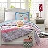Intelligent Design Kids Crazy Daisy Bedding For Girls Reversible Quilt Set - Sky Blue, Pink , Flowers, Butterfly, Polka Dots Reverse – Ultra Soft Microfiber Coverlet, Twin 3 Piece #1