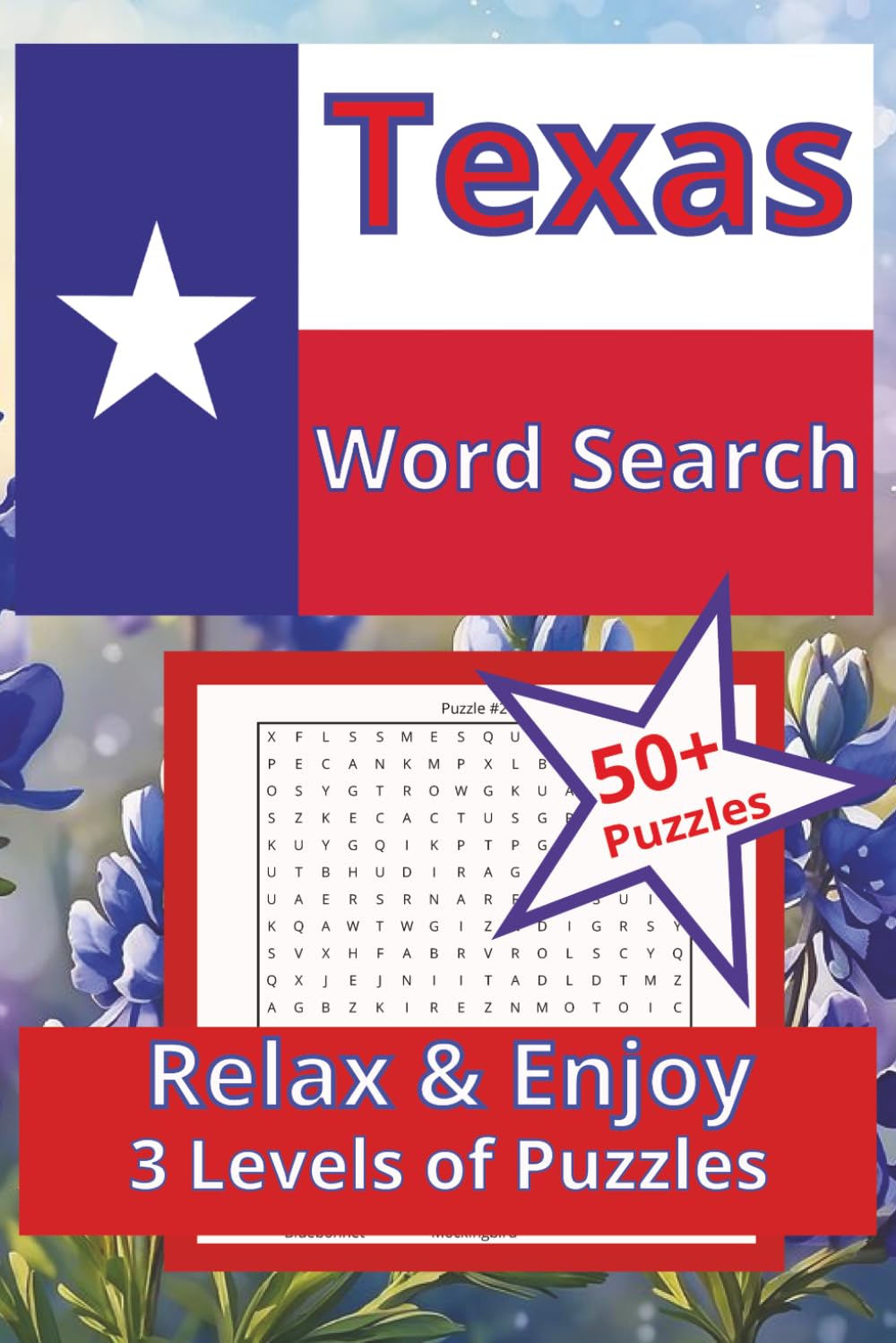 Texas Word Search: Relax & Enjoy 3 Levels of Puzzles