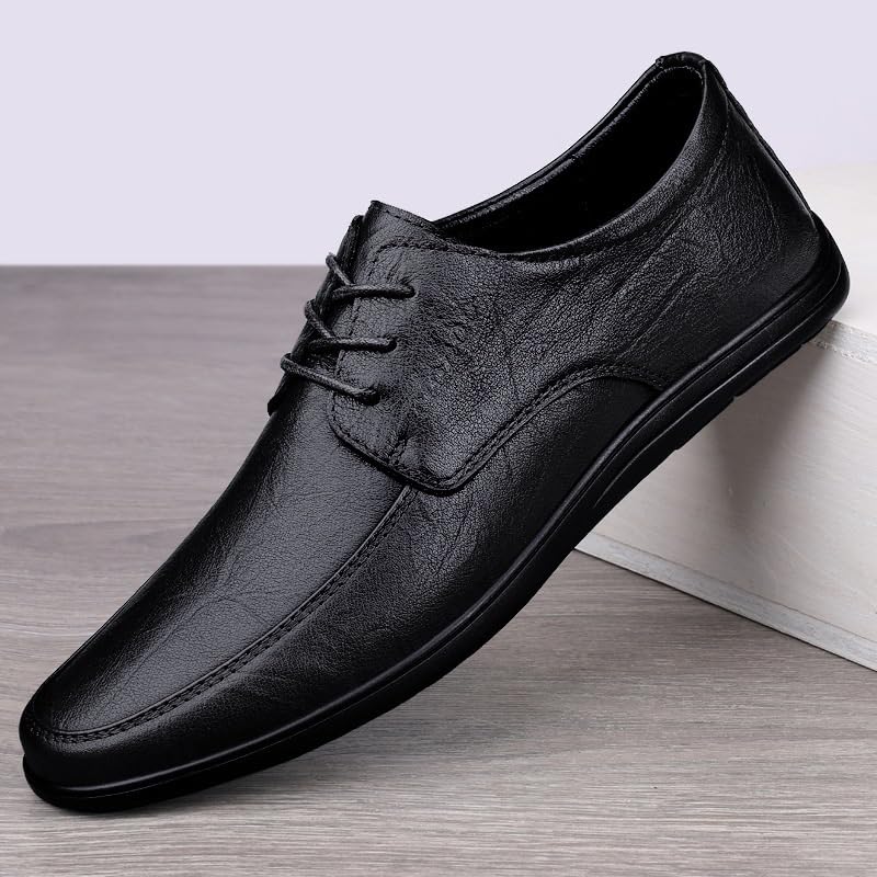 Vintage Pointed Toe Oxfords Men's Lightweight Formal Shoes Men's Business Casual Shoes2
