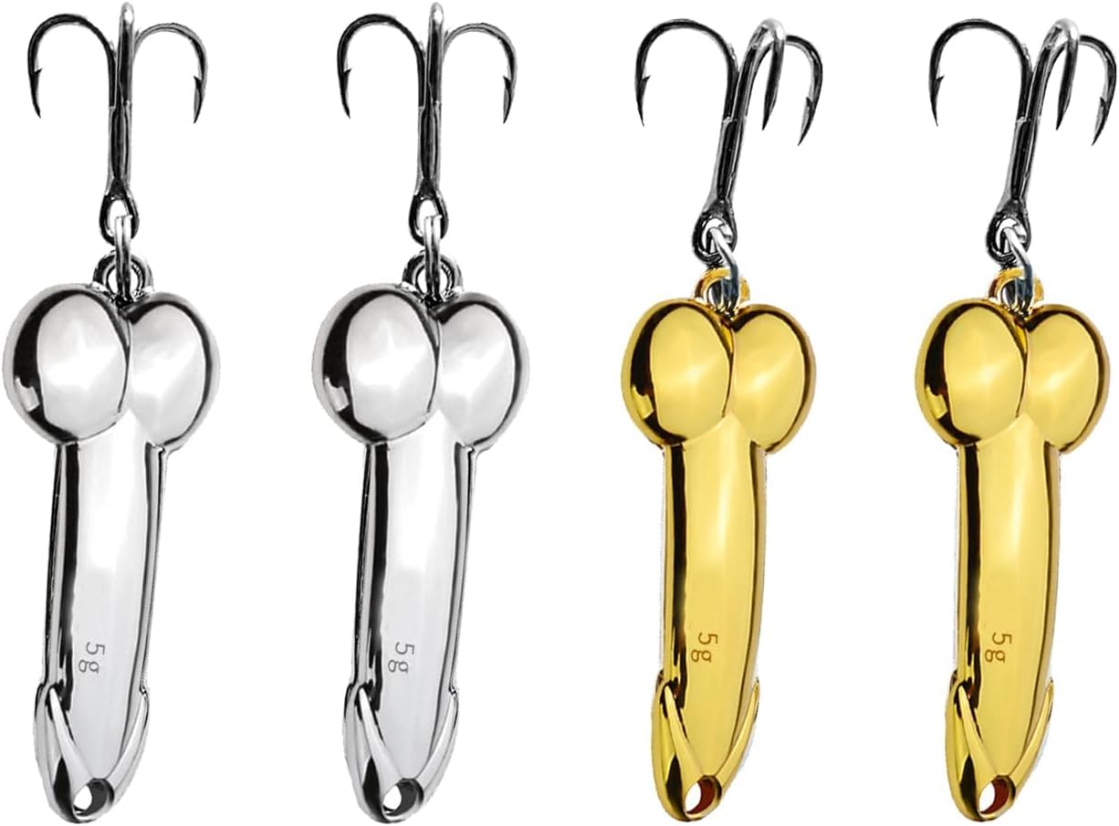 Reel in Unforgettable Memories: 4 Funny Fishing Lures for Bass, Trout & Spinners – The Perfect Gift for Men Who Love the Thrill of the Catch