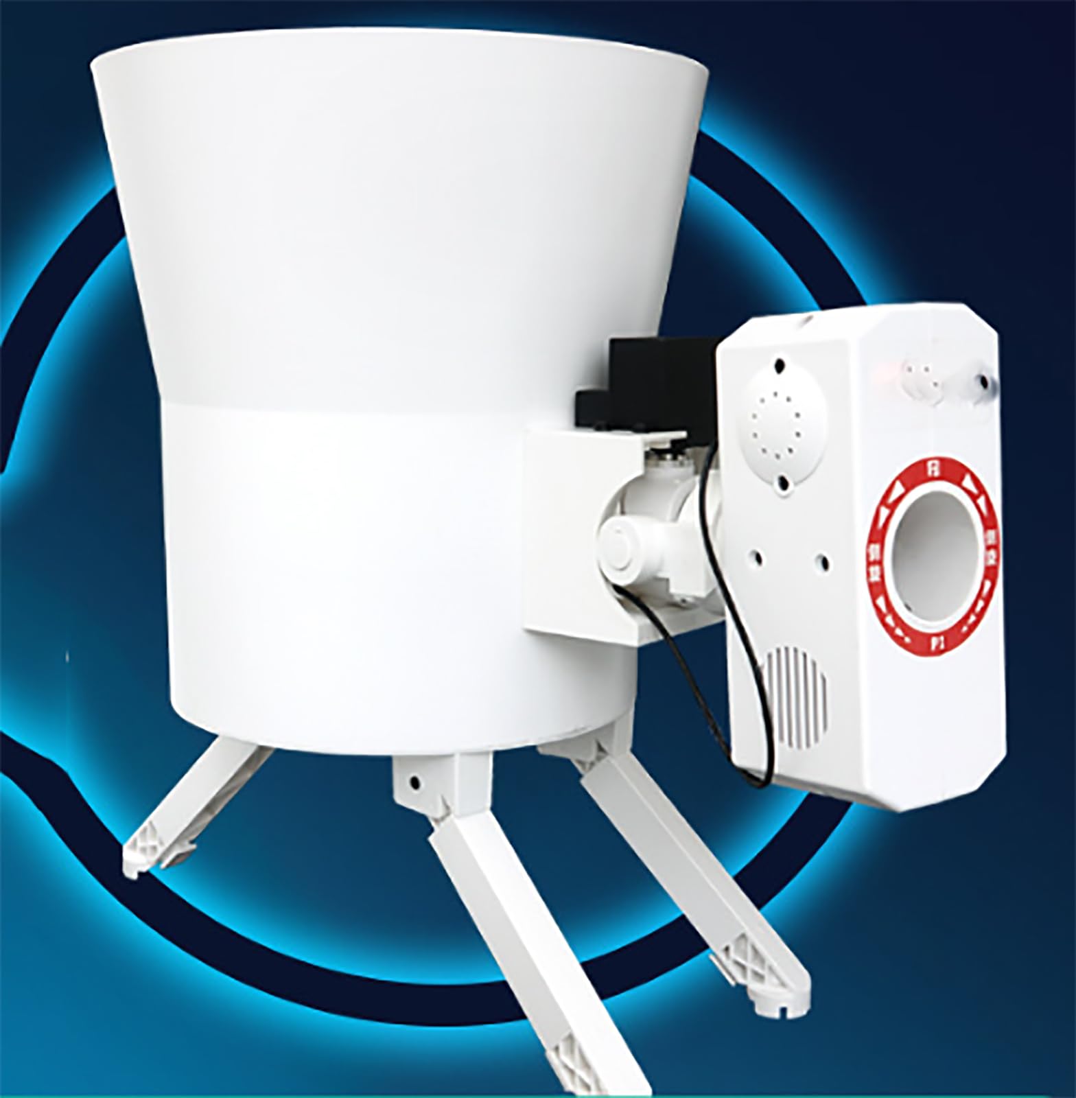 Macchina robot da ping pong, macchina per palline da ping pong con telecomando, può contenere circa 120 palline, 1-50 m/s, potente motore brushless, regolazione della velocità, per esercitarsi a casa
