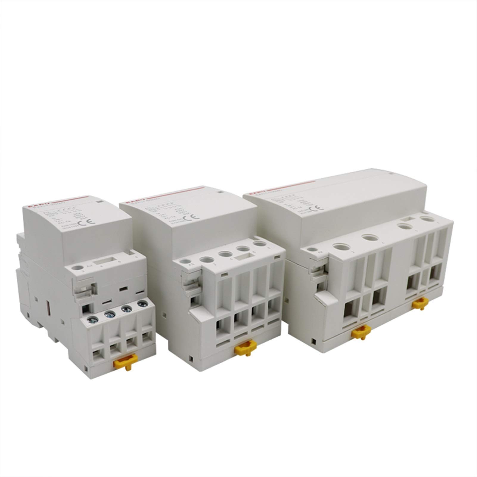 Contactor CA DoméStico Modular, 4P 16-100A AC 110V 220V 50/60HZ DIN RAIL DISTANO CA MODULAR CONTROL DE CONTACTO CONTROLADOR 4NO 4NC 2NO 2NC DIY Smart Home Hotel(AC 220V,32A,4NC)