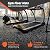 SUPERJARE 0.4'' Thick 6 Pcs 24 Sq Ft Rubber Top Exercise Equipment Mats, High Density EVA Foam Mats with Rubber Top, Interlocking Gym Flooring for Home Gym, Protective Workout Mat, Black/Grey