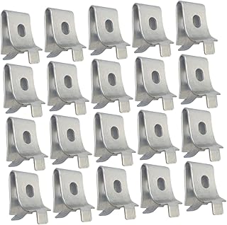 DOITOOL 20pcs Shelf Bracket Clip Storage Shelves Heavy Duty Adjustable Stand Glass Shelving Kitchen Cabinet Shelf Clips Glass Shelf Clip Shelf Clips for Cabinets Glass Mounting Clip Glass