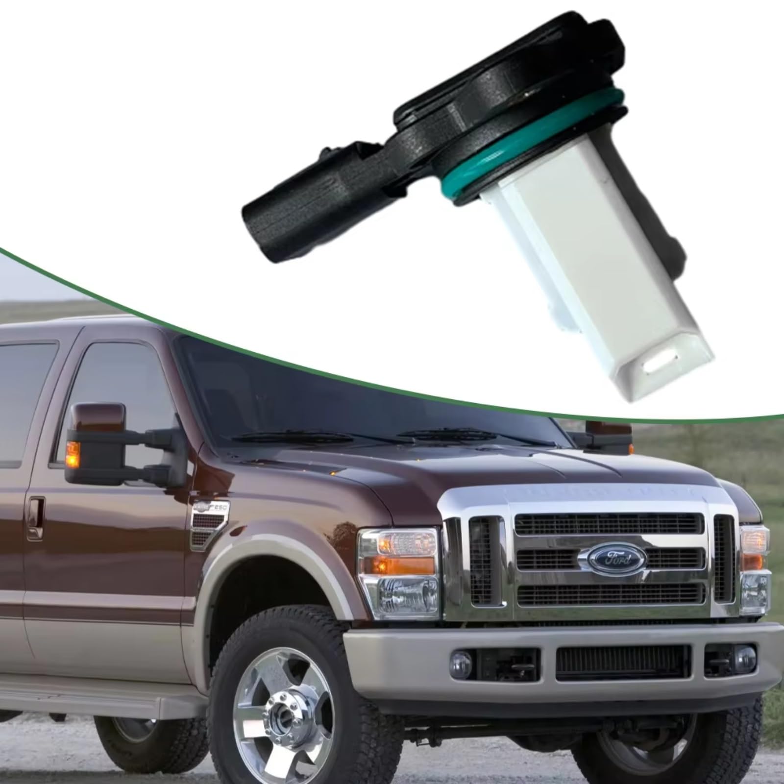 Miernik przepływu powietrza dla Ford F-250 350 2008 2009 2010 Czujnik przepływu powietrza Masywne części samochodowe i akcesoria OEM 5WK97504 5WK9-7504