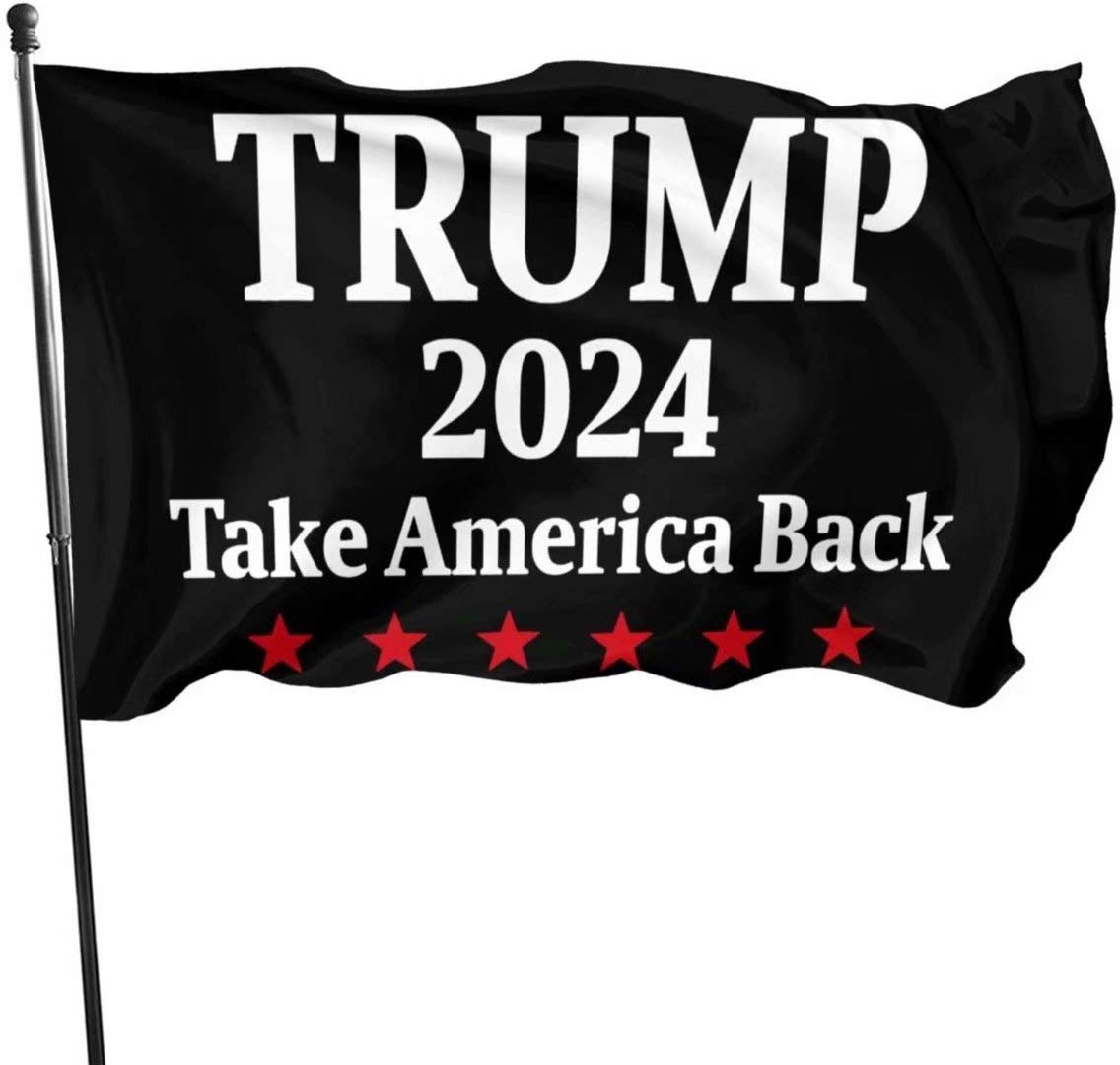 Made in The USA 3x5 Trump 2024 Take America Back Flag. Double-Sided Outdoor Yard Flag Proudly Manufactured in The USA. Keep America Great.