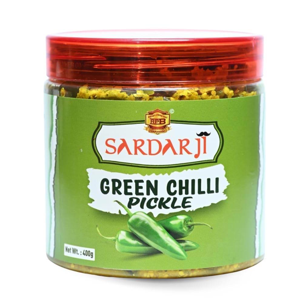 Sardar Ji Green Chilli Pickle| Authentic Hari Mirch Pickle |400gm| Traditional Indian Recipe | Premium Quality-image-14
