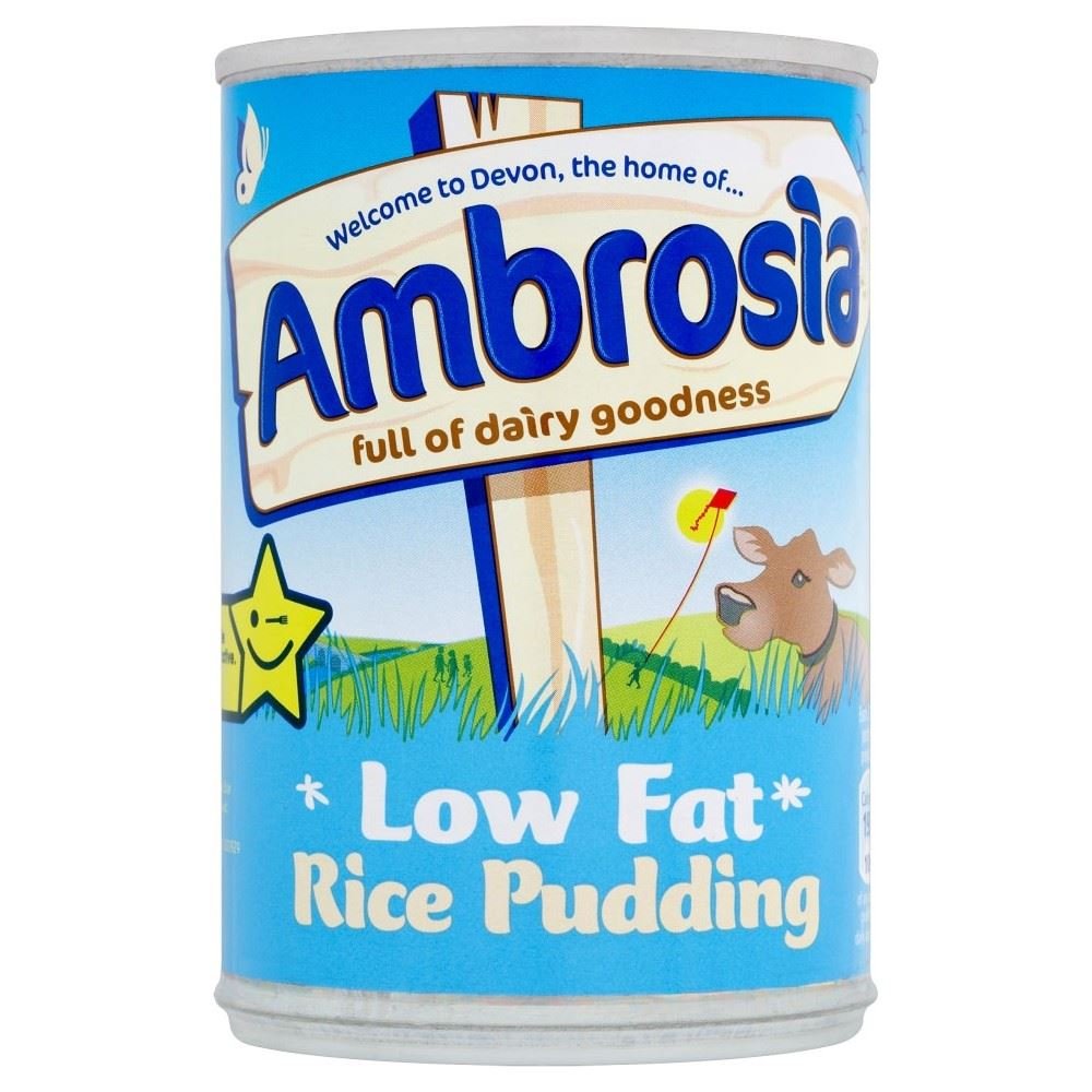 Ambrosia Pudding ryżowy o niskiej zawartości tłuszczu (400 g) - opakowanie 2 szt.
