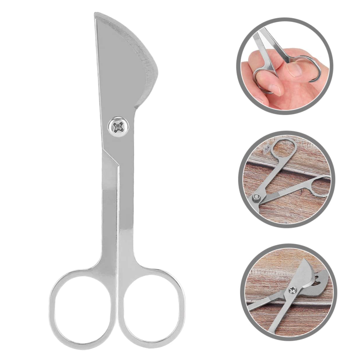 NUOBESTY 5pezzi Cesoie Acciaio Inossidabile Per Utensile Pratico Per La Riproduzione Del Bestiame Ergonomico e Design Semplice Per Per Taglio Tubo Pz