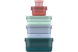 Ello
Plastic Mixed Meal Prep 10Pc, 5 Pack BPA-Free Food Storage Containers