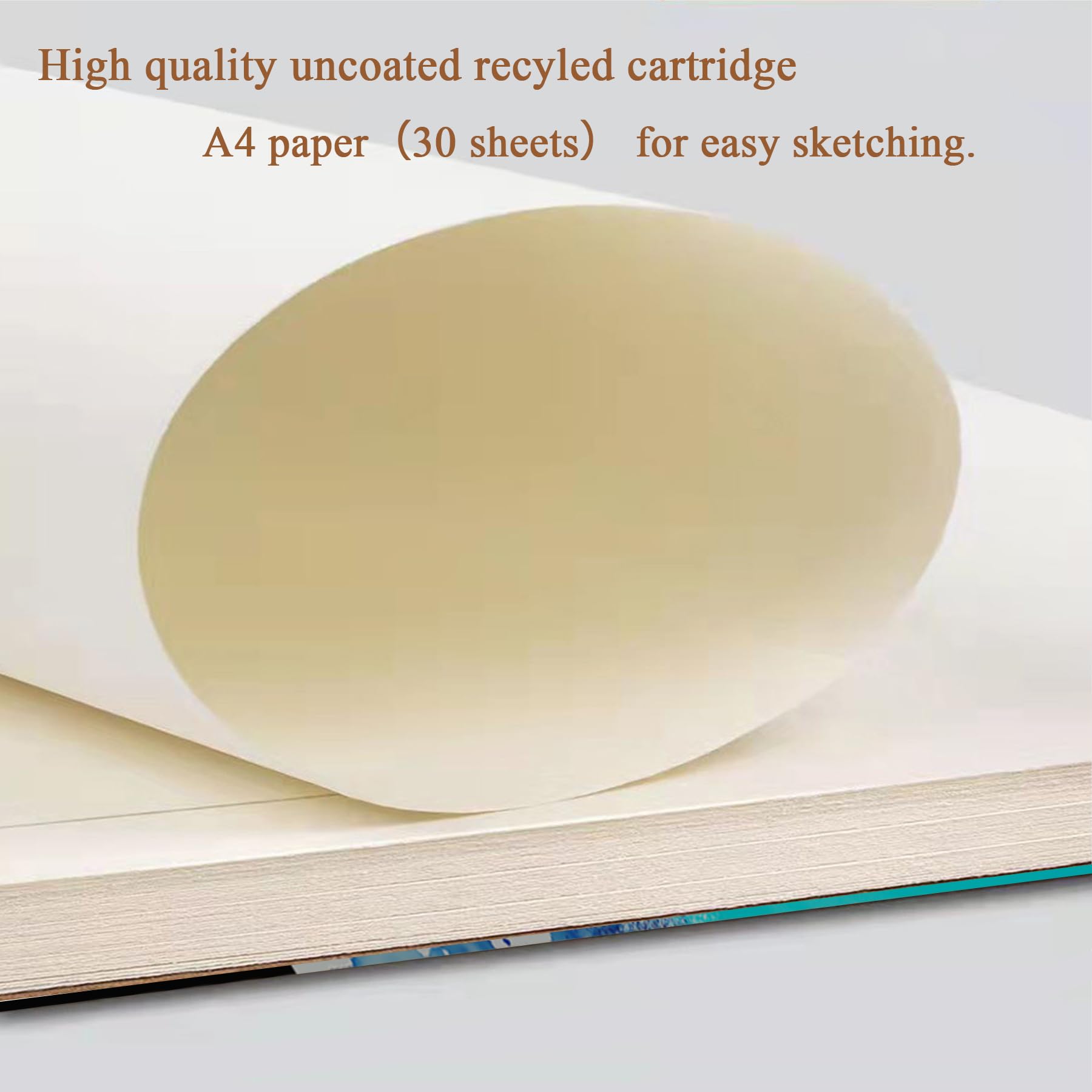 Album Da Disegno A4 Con Carta Acquerello - 30 Fogli Per Artisti Bambini E Adulti - Foto 9