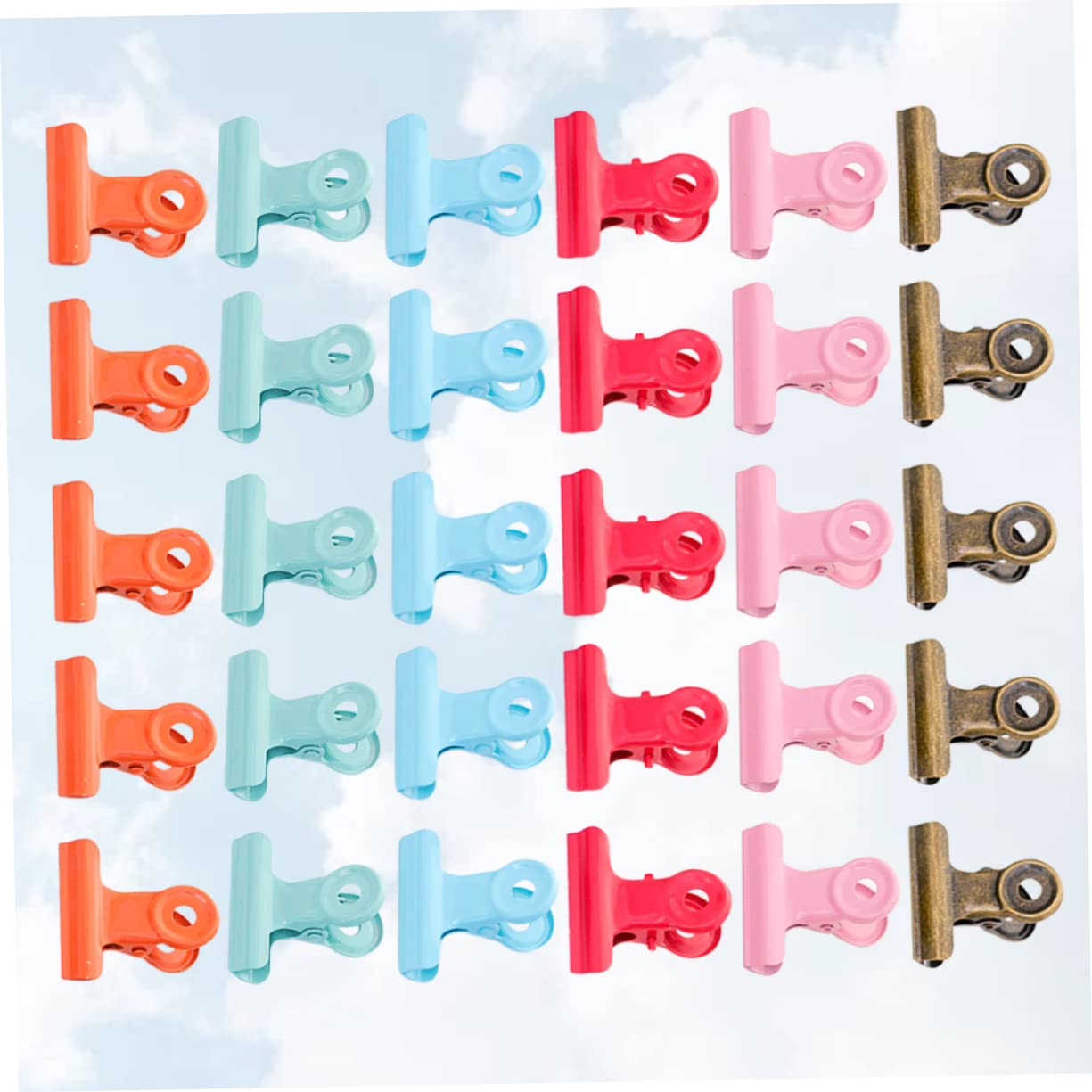 Operitacx 120pezzi Clip Metalliche Rotonde Per Documenti Fermagli Per Ufficio e Scuola Clip Resistenti Metallo Per Organizzazione e Fissaggio Misti
