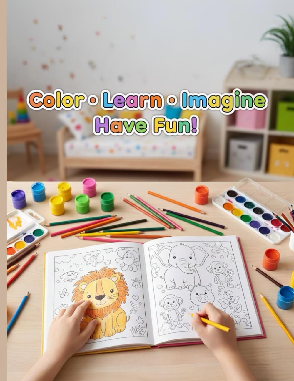 Educational Coloring Book for Kids Ages 3–8 Fun Learning Activities for Creativity and Early Skills Development