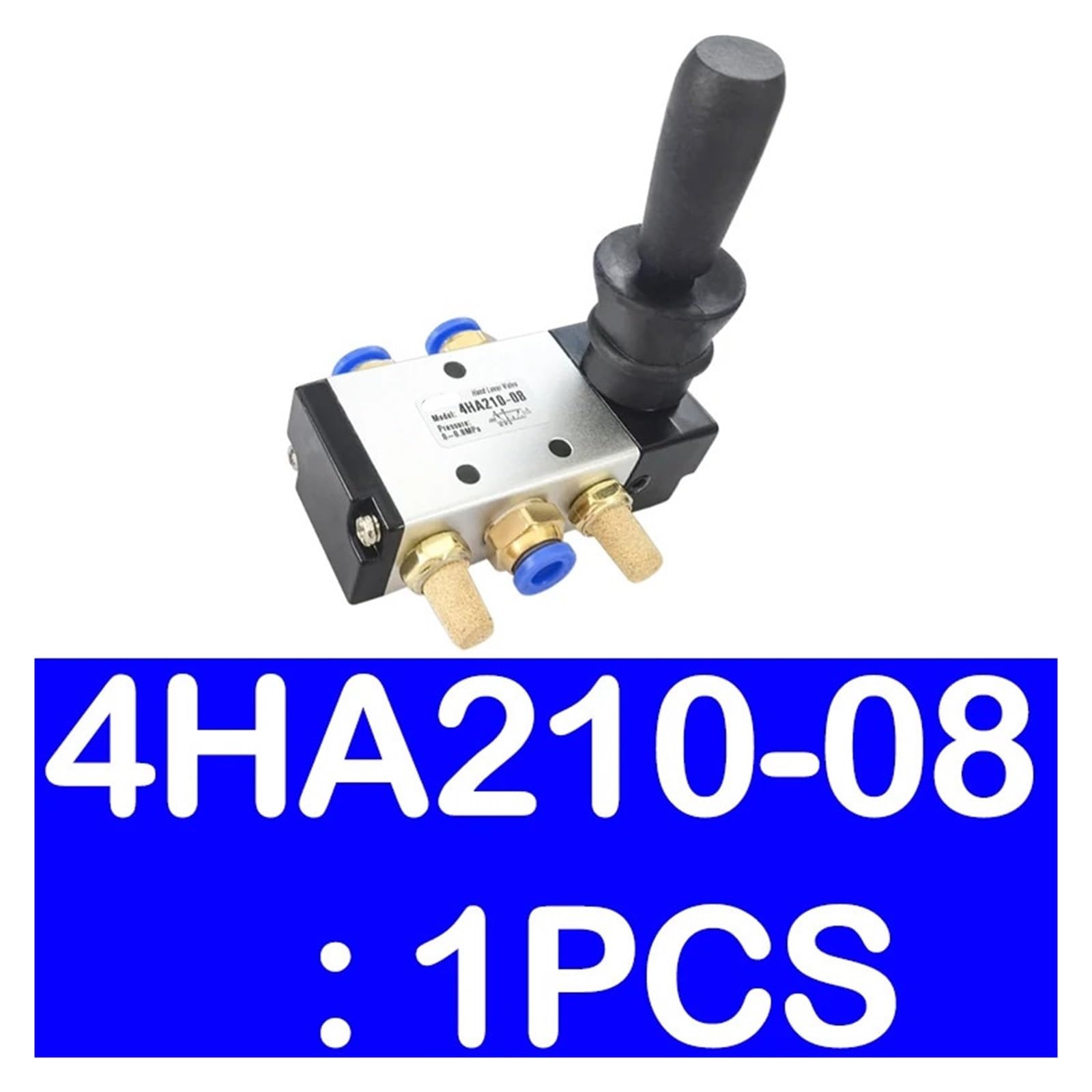 4HA210-08 Valvola pneumatica Manuale a Cinque Vie, 2 Posizioni, 5 Porte, 1/4", valvola di Controllo azionata da Leva Manuale(4HA210-08)