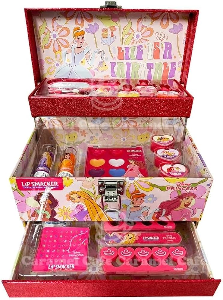 Amazon | ディズニープリンセス 2 キッズ コスメセット バニティケース