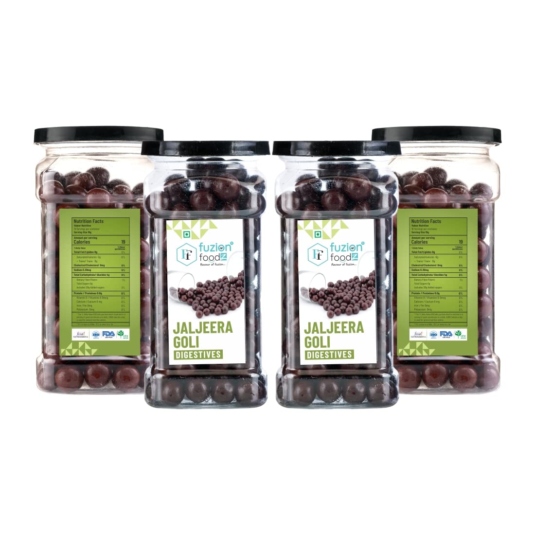 Fuzion Foodz Jaljeera Goli, Chatpati Jaljeera goli mukhwas - Digestive goli Mouth freshener 165 g Each, Pack of 4 (B09B2D6H91) Amazon Price History, Amazon Price Tracker