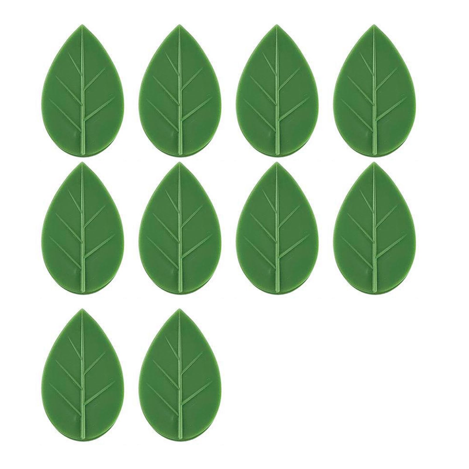 10Pcs Plant Vine Clips Green Shape Clips with Adhesive Wall Vine Clips for Climbing Plants Pothos Ivy Monstera Philodendron