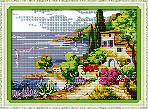Kit peinture au diamant paysage de mer pour un cadeau amusant et unique