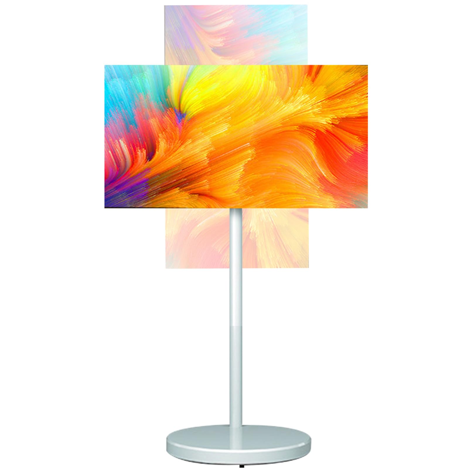 TV portátil recargable, pantalla de 24 pulgadas, 8 GB de RAM, almacenamiento de 128 GB, cámara de 13 MP, soporte de altura ajustable para el hogar, oficina, escuela y uso al aire libre