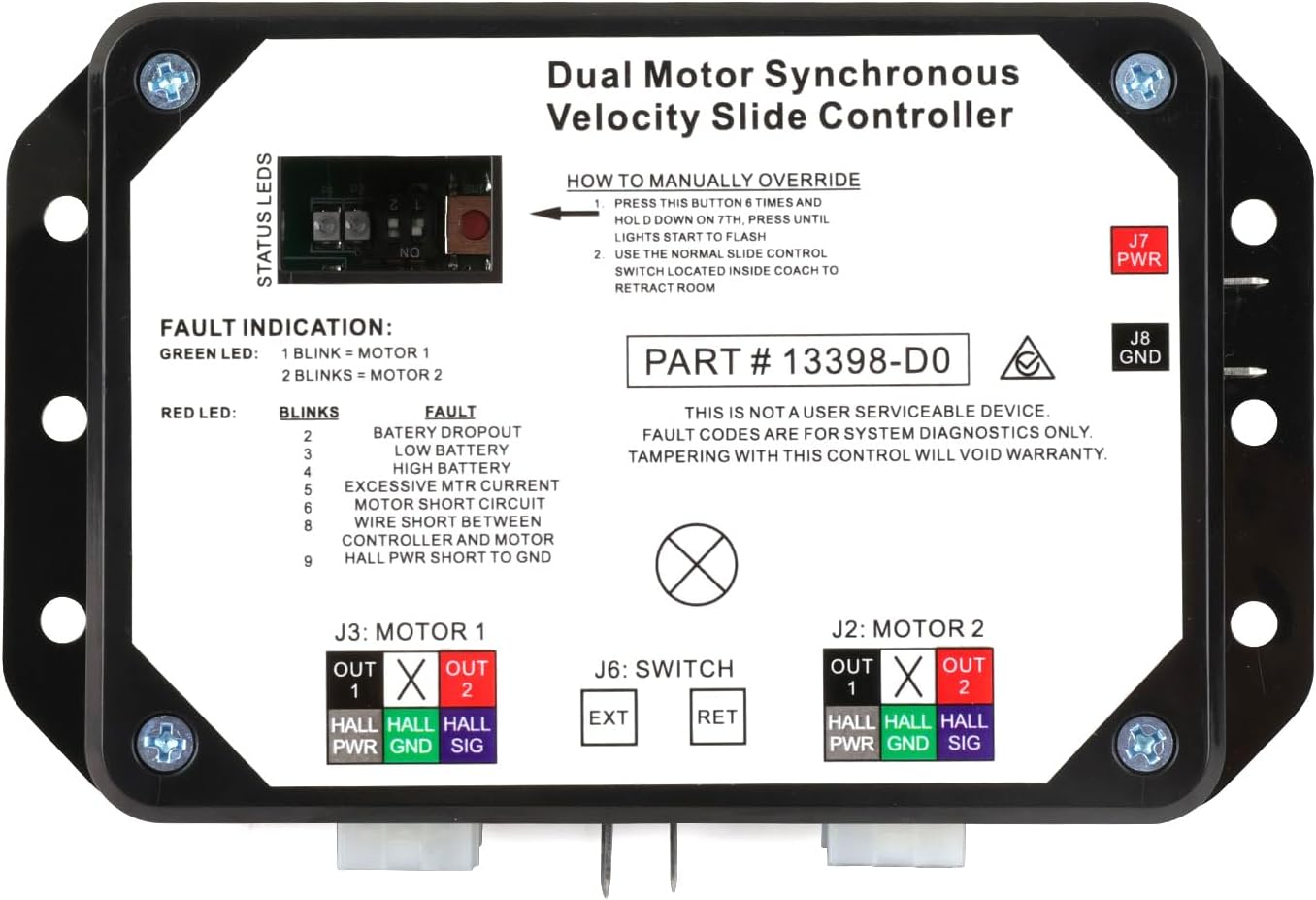 Amazon.com : Mocar7 RV Dual Motor Synchronous Velocity Slide Controller ...