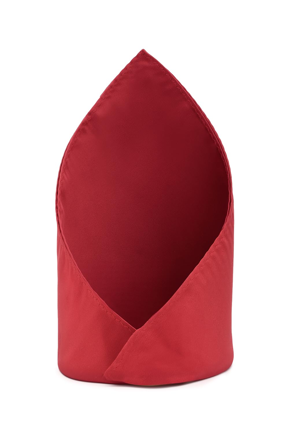 Men Red Solid Party Pocket Square